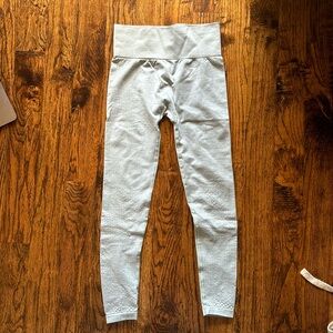 XS gymshark leggings in light blue